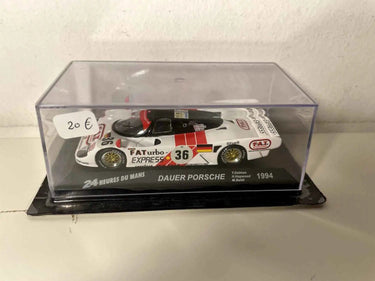 Voitures Miniatures Dauer Porsche blanche et rouge numéro 36 (24 heures du Mans de 1994) - Bernard Miniatures