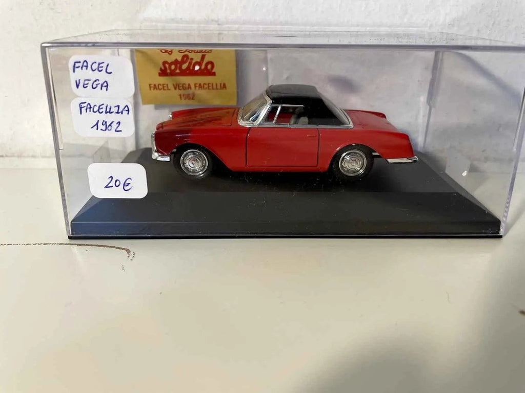 Voitures Miniatures Facel Véga Facellia rouge de 1962 - Bernard Miniatures