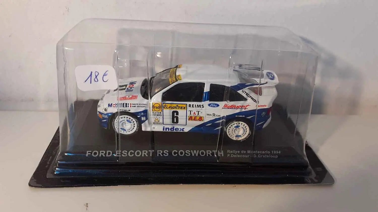Voitures Miniatures Ford Escort RS Cosworth (rallye de Monté-Carlo de 1994) - Bernard Miniatures