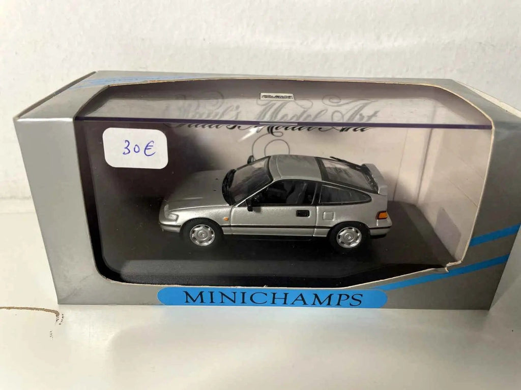 Voitures Miniatures Honda CR-X coupé grise de 1989 - Bernard Miniatures