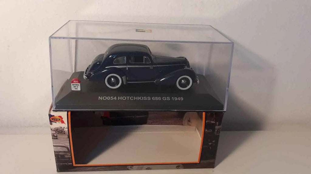 Voitures Miniatures Hotchkiss 686 GS bleue foncée de 1949 - Bernard Miniatures