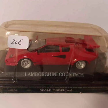 Voitures Miniatures Lamborghini Countach rouge (Del Prado) - Bernard Miniatures