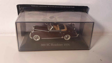 Voitures Miniatures Mercedes 300 SC Roadster bordeaux de 1956 - Bernard Miniatures