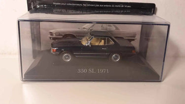 Voitures Miniatures Mercedes 350SL bleue foncé de 1971 - Bernard Miniatures