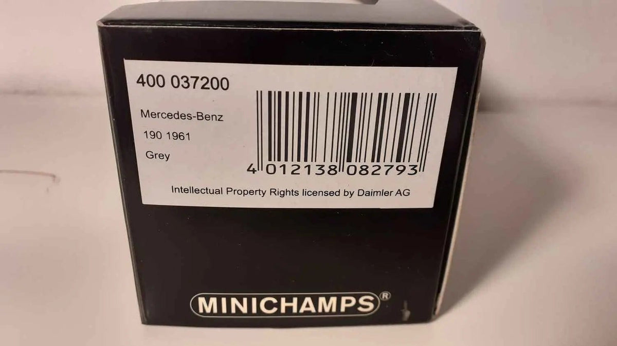 Voitures Miniatures Mercedes-Benz 190 grise (MINICHAMPS référence 400 037200) - Bernard Miniatures