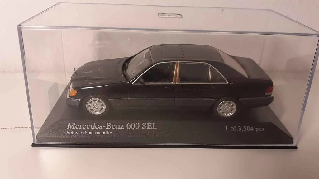 Voitures Miniatures Mercedes-Benz 600 SEL noire de 1991 (MINICHAMPS référence 400 035400) - Bernard Miniatures