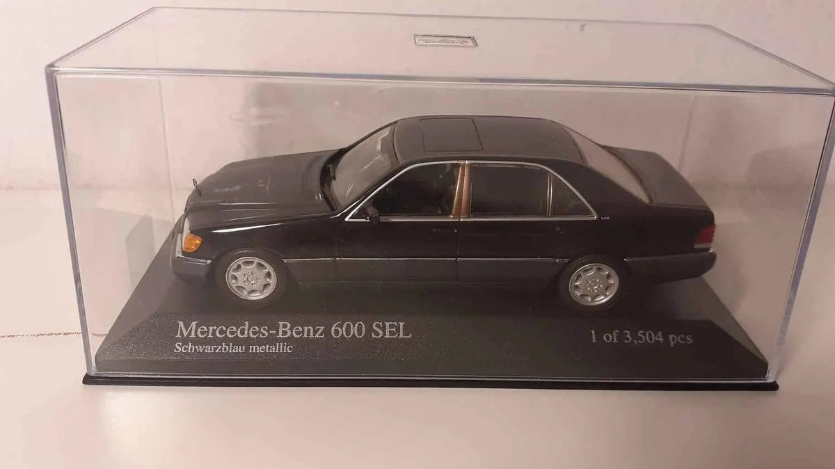 Voitures Miniatures Mercedes-Benz 600 SEL noire de 1991 (MINICHAMPS référence 400 035400) - Bernard Miniatures