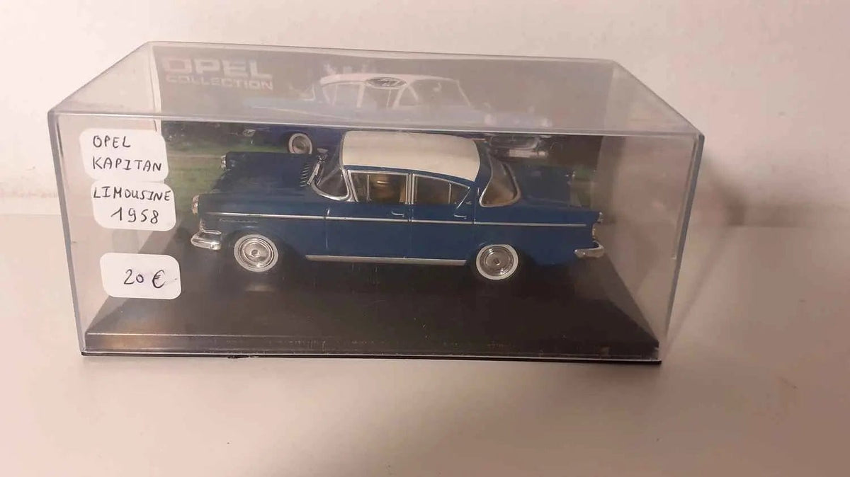 Voitures Miniatures Opel Kapitan Limousine bleue de 1958 - Bernard Miniatures