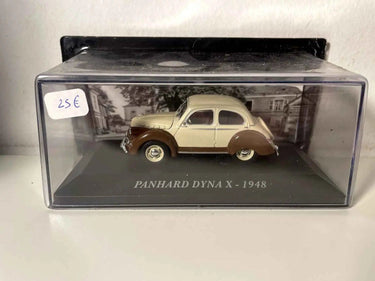 Voitures Miniatures Panhard Dyna X marron et beige de 1948 - Bernard Miniatures