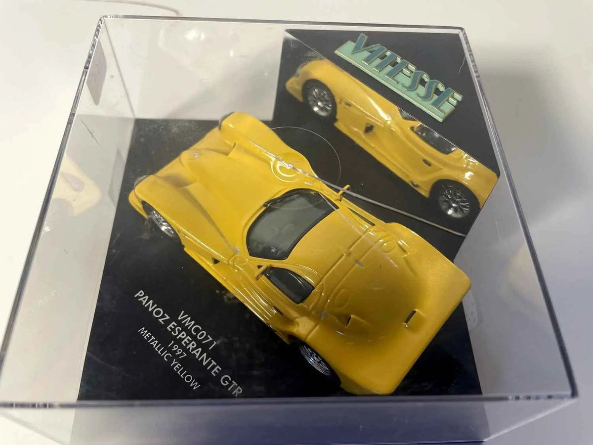 Voitures Miniatures Panoz Esperante GTR jaune de 1997 (référence VMC071) - Bernard Miniatures