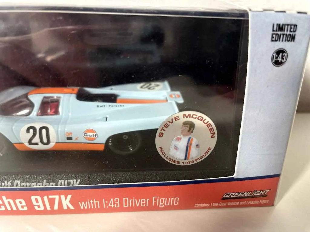 Voitures Miniatures Porsche 917K aux couleurs de GULF (bleue et orange) - voiture de Steve McQueen aux 24 heures du Mans - Bernard Miniatures