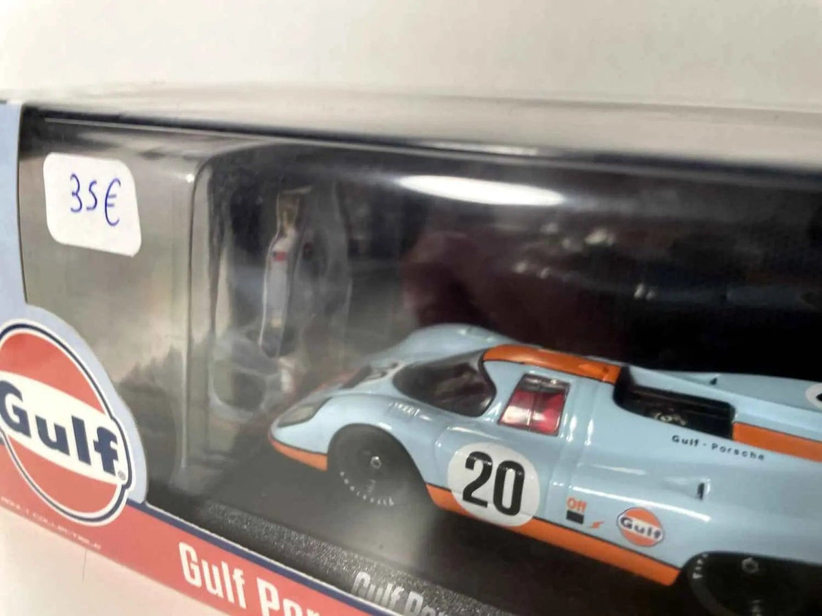 Voitures Miniatures Porsche 917K aux couleurs de GULF (bleue et orange) - voiture de Steve McQueen aux 24 heures du Mans - Bernard Miniatures