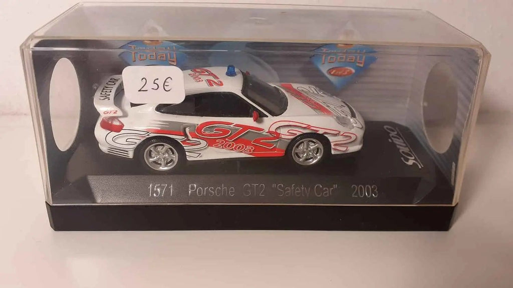 Voitures Miniatures Porsche GT2 "Safety car" blanche de 2003 (Solido référence 1571) - Bernard Miniatures