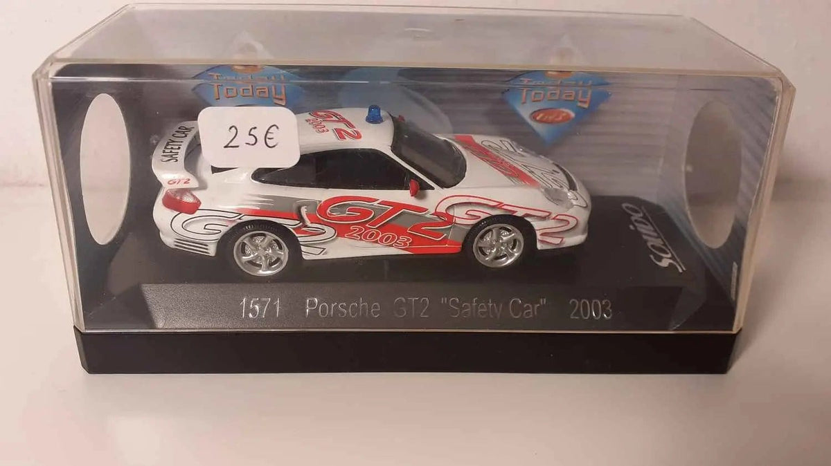 Voitures Miniatures Porsche GT2 "Safety car" blanche de 2003 (Solido référence 1571) - Bernard Miniatures