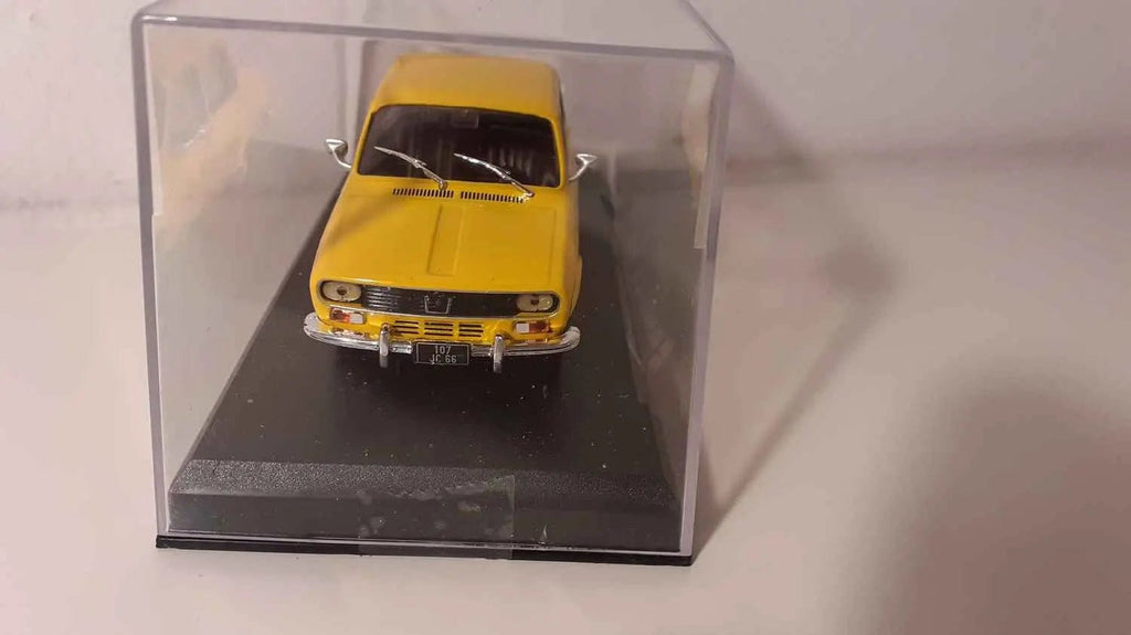 Voitures Miniatures Renault 12 TL jaune de 1970 - Bernard Miniatures