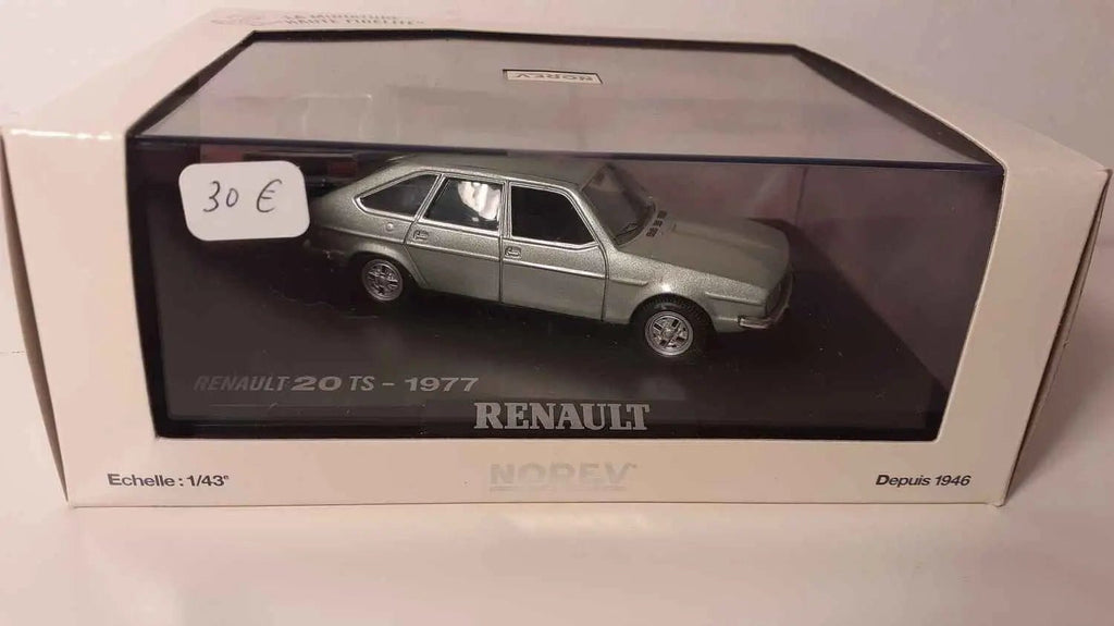 Voitures Miniatures Renault 20 TSB verte pâle grisée? de 1977 (Norev) - Bernard Miniatures