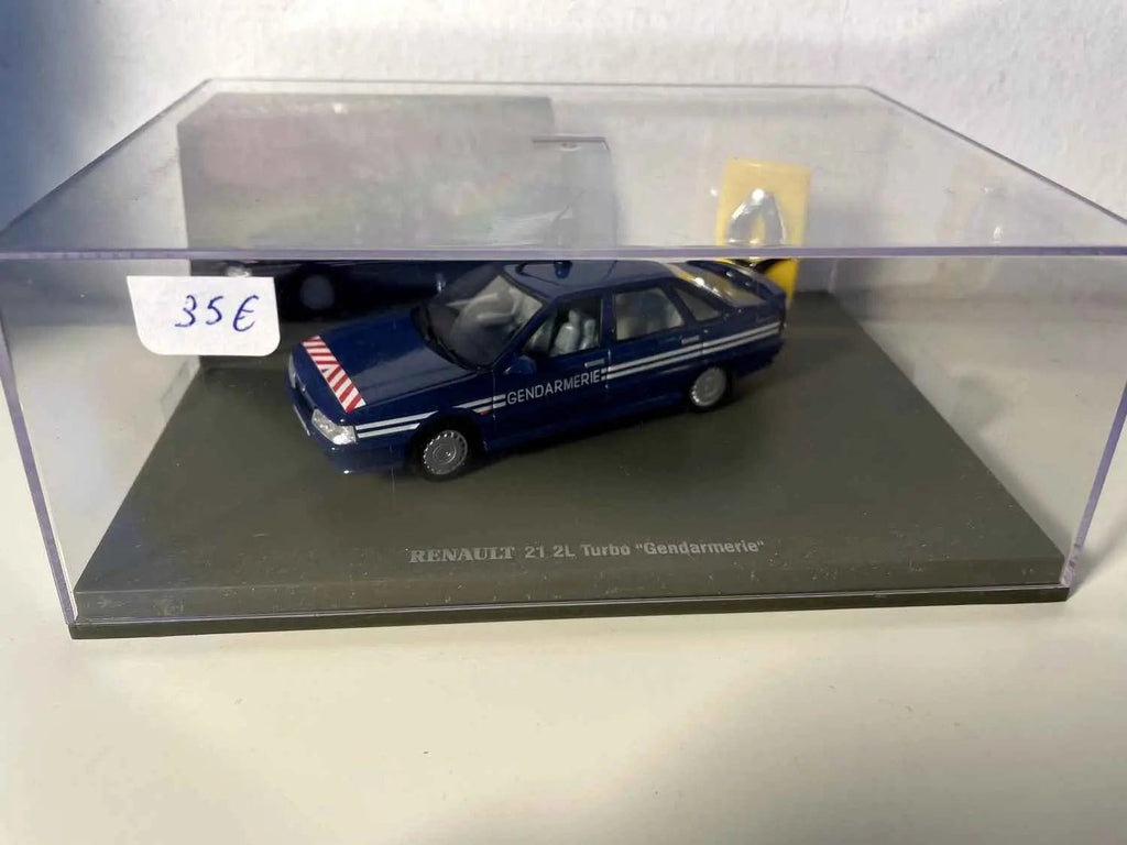 Voitures Miniatures Renault 21 2L Turbo bleue GENDARMERIE - Bernard Miniatures