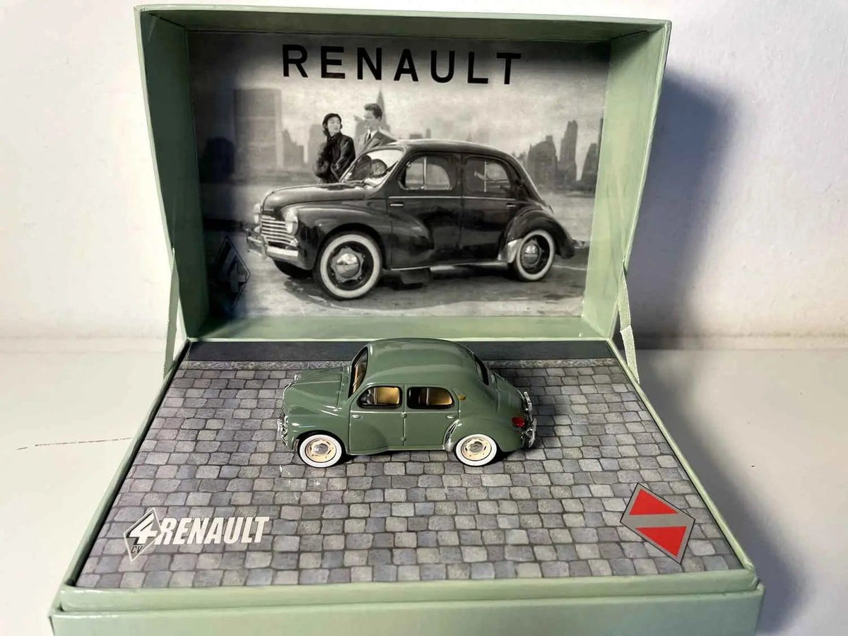 Voitures Miniatures Renault 4 CV verte (coffret anniversaire pour les 60 ans de la 4 CV) - Bernard Miniatures