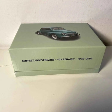 Voitures Miniatures Renault 4 CV verte (coffret anniversaire pour les 60 ans de la 4 CV) - Bernard Miniatures