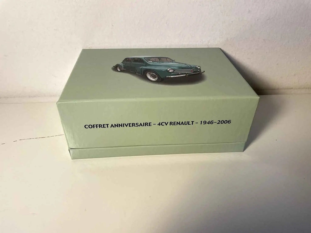 Voitures Miniatures Renault 4 CV verte (coffret anniversaire pour les 60 ans de la 4 CV) - Bernard Miniatures