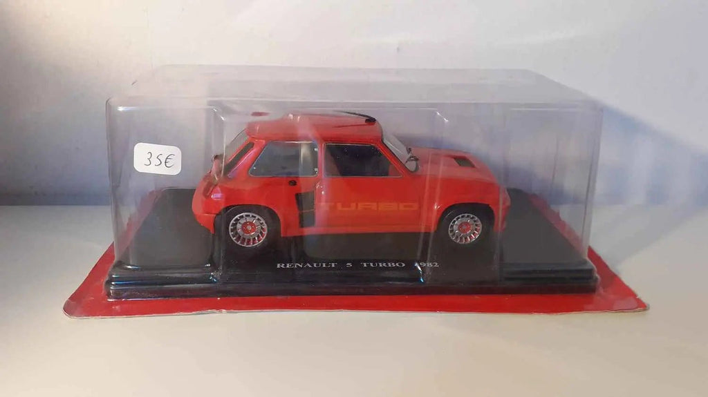 Voitures Miniatures Renault 5 Turbo rouge de 1982 (échelle 1/24ème) - Bernard Miniatures