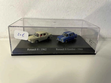Voitures Miniatures Renault 8 beige? de 1962 + Renault 8 Gordini bleue de 1966 (Echelle HO) - Bernard Miniatures