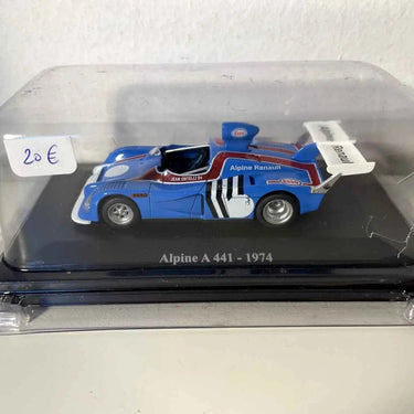 Voitures Miniatures Renault Alpine A 441 bleue et rouge de 1974 - Bernard Miniatures