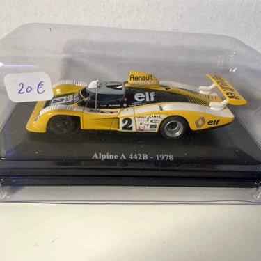 Voitures Miniatures Renault Alpine A 442B numéro 2 jaune, blanche et noire de 1978 - Bernard Miniatures