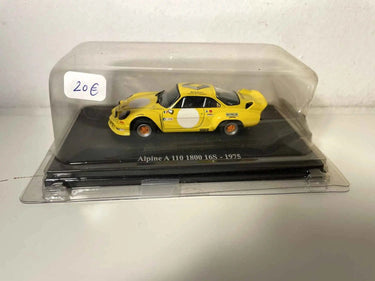 Voitures Miniatures Renault Alpine A110 1800 16S jaune de 1975 - Bernard Miniatures