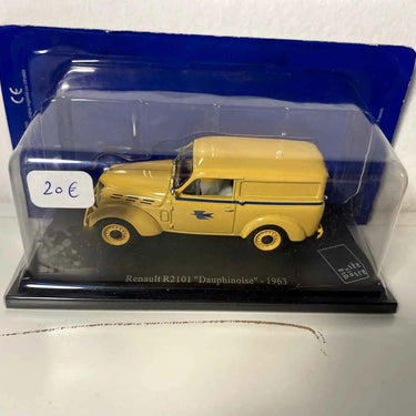 Voitures Miniatures Renault R2101 Dauphinoise jaune de 1963 la Poste - PTT - Bernard Miniatures