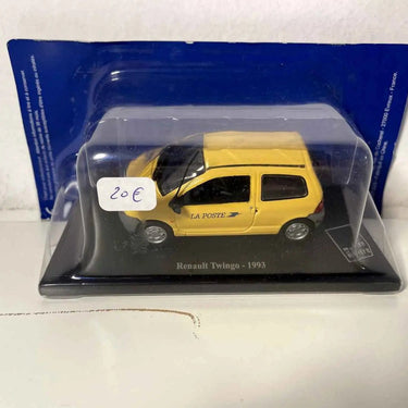 Voitures Miniatures Renault Twingo jaune de 1993 la Poste - PTT - Bernard Miniatures