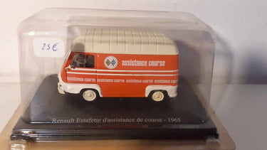 Voitures Miniatures Renault estafette d'assistance de course orange et toit crème de 1965 - Bernard Miniatures