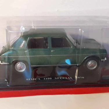 Voitures Miniatures Simca 1100 Spécial verte de 1970 (échelle 1/24ème) - Bernard Miniatures