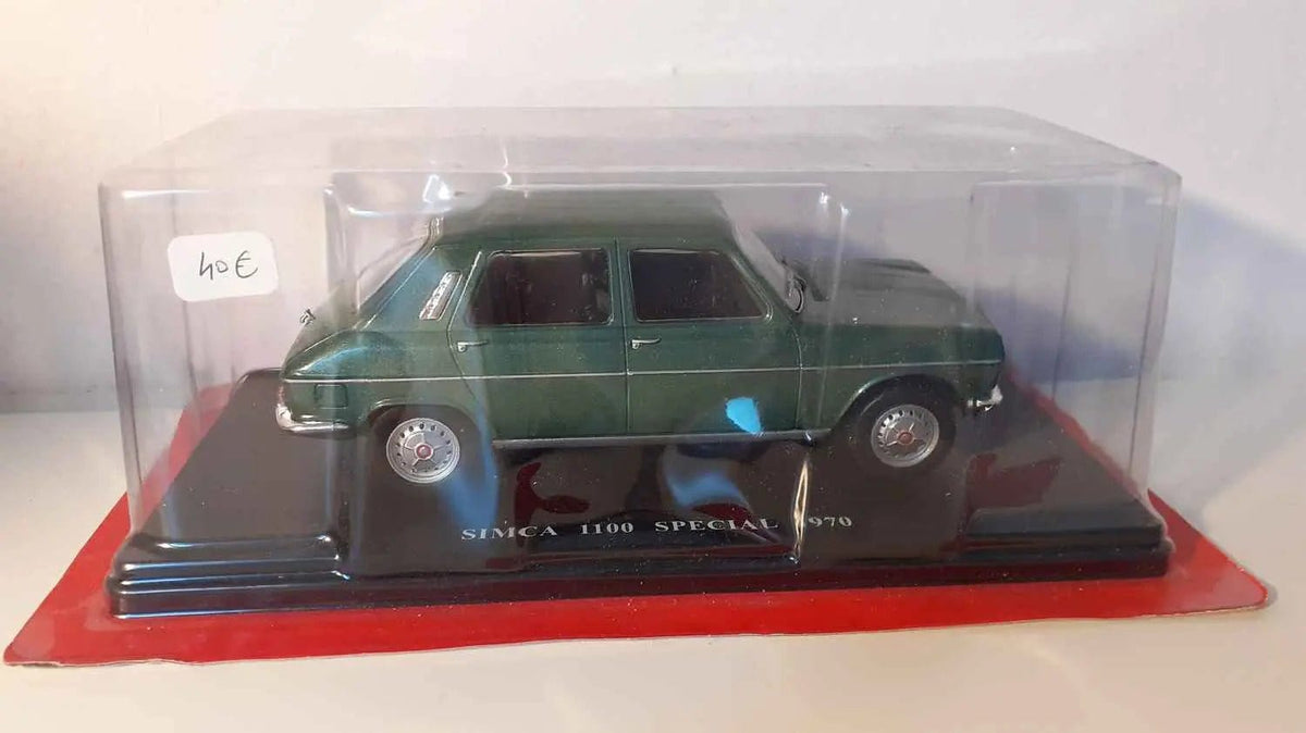 Voitures Miniatures Simca 1100 Spécial verte de 1970 (échelle 1/24ème) - Bernard Miniatures