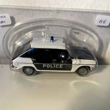 Voitures Miniatures Simca 1100 blanche et noire POLICE - Bernard Miniatures
