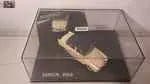 Voitures Miniatures Simca P60 beige et toit bleue foncée (boite rectangle) - Bernard Miniatures