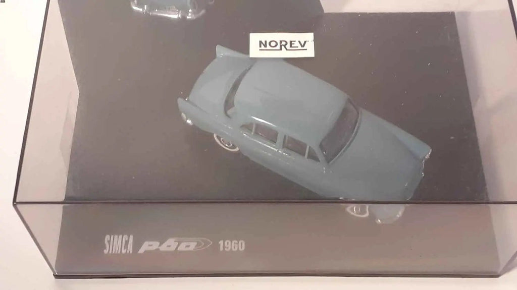 Voitures Miniatures Simca P60 bleue foncée grisée de 1960 - Bernard Miniatures