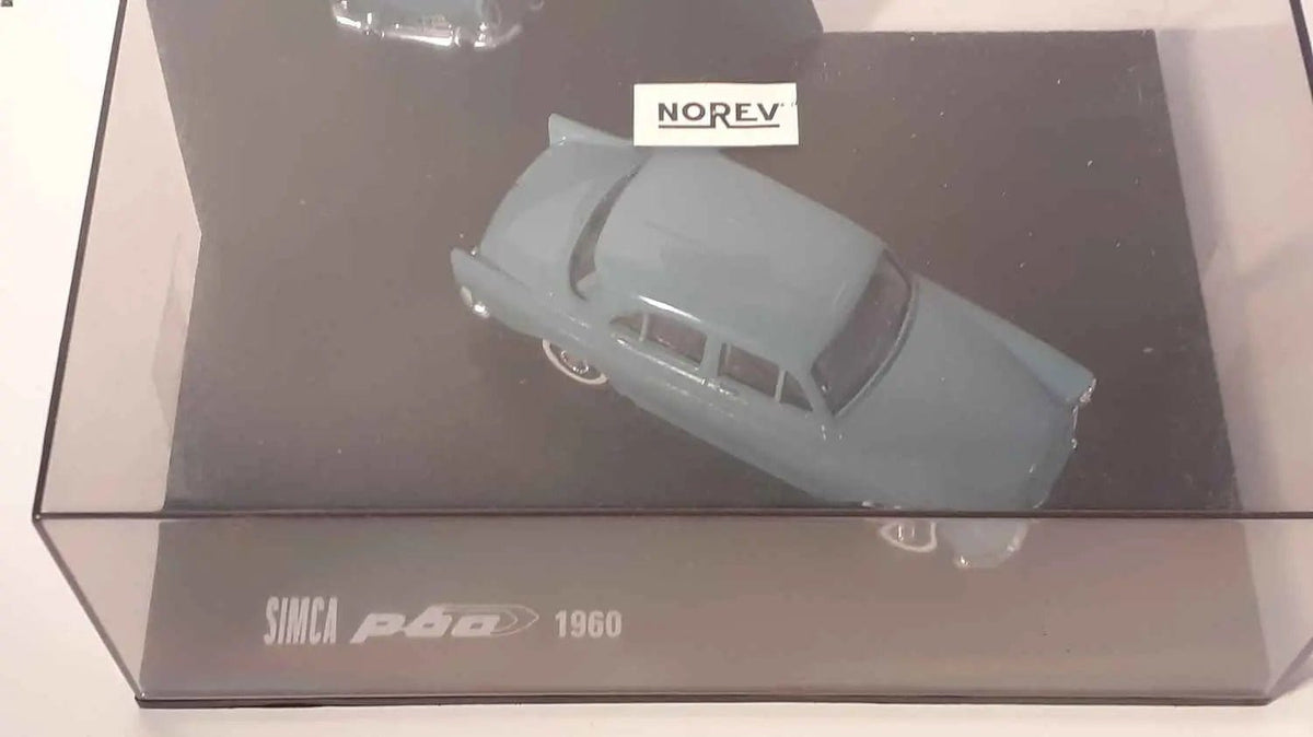 Voitures Miniatures Simca P60 bleue foncée grisée de 1960 - Bernard Miniatures