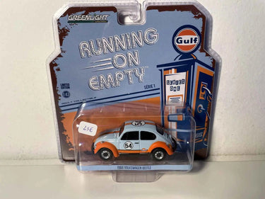 Voitures Miniatures Volkswagen Beetle aux couleurs de GULF (bleue et orange) avec le numéro 54 - Bernard Miniatures