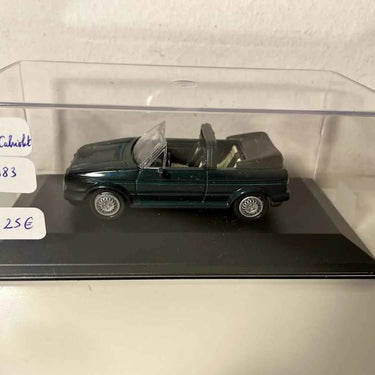 Voitures Miniatures Volskwagen Golf cabriolet verte de 1983 - Bernard Miniatures