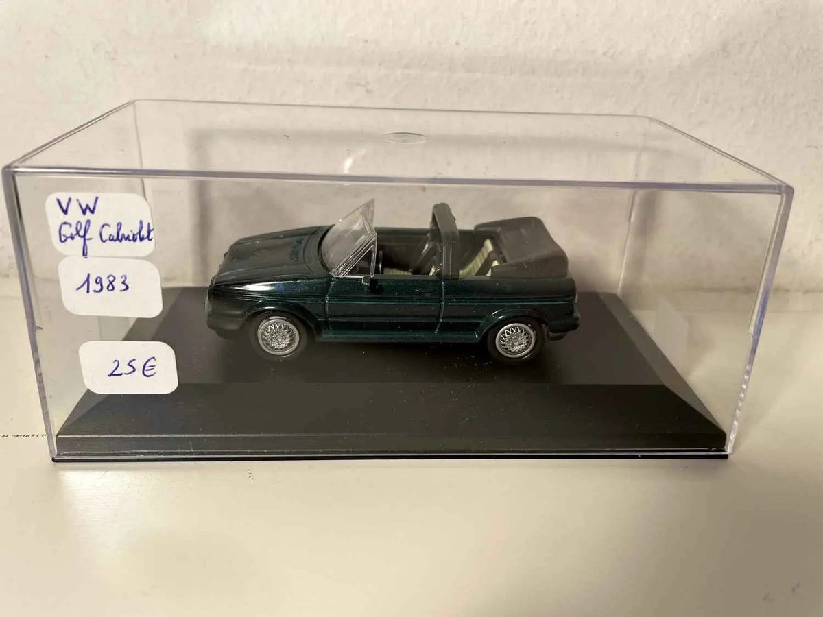 Voitures Miniatures Volskwagen Golf cabriolet verte de 1983 - Bernard Miniatures