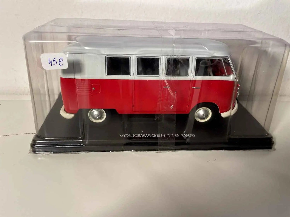 Volkswagen Combi T1B rouge et blanc de 1960 (échelle 1/24ème) Bernard Miniatures
