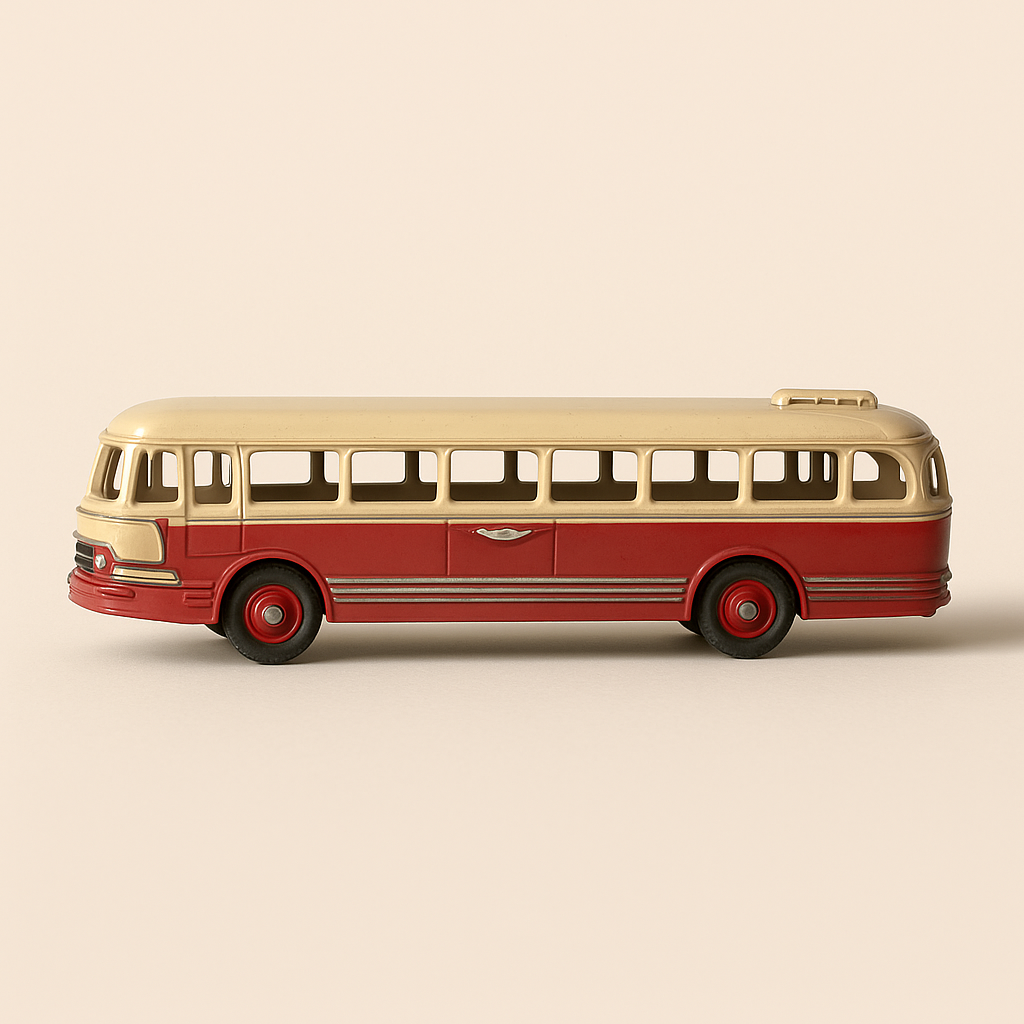 Blue und Beige Dinky-Toys Coach (Atlas Editions)