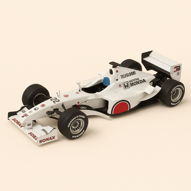 Photo professionnelle de la voiture miniature Bar 002 De 2000 Formule 1 - Image clean haute qualité