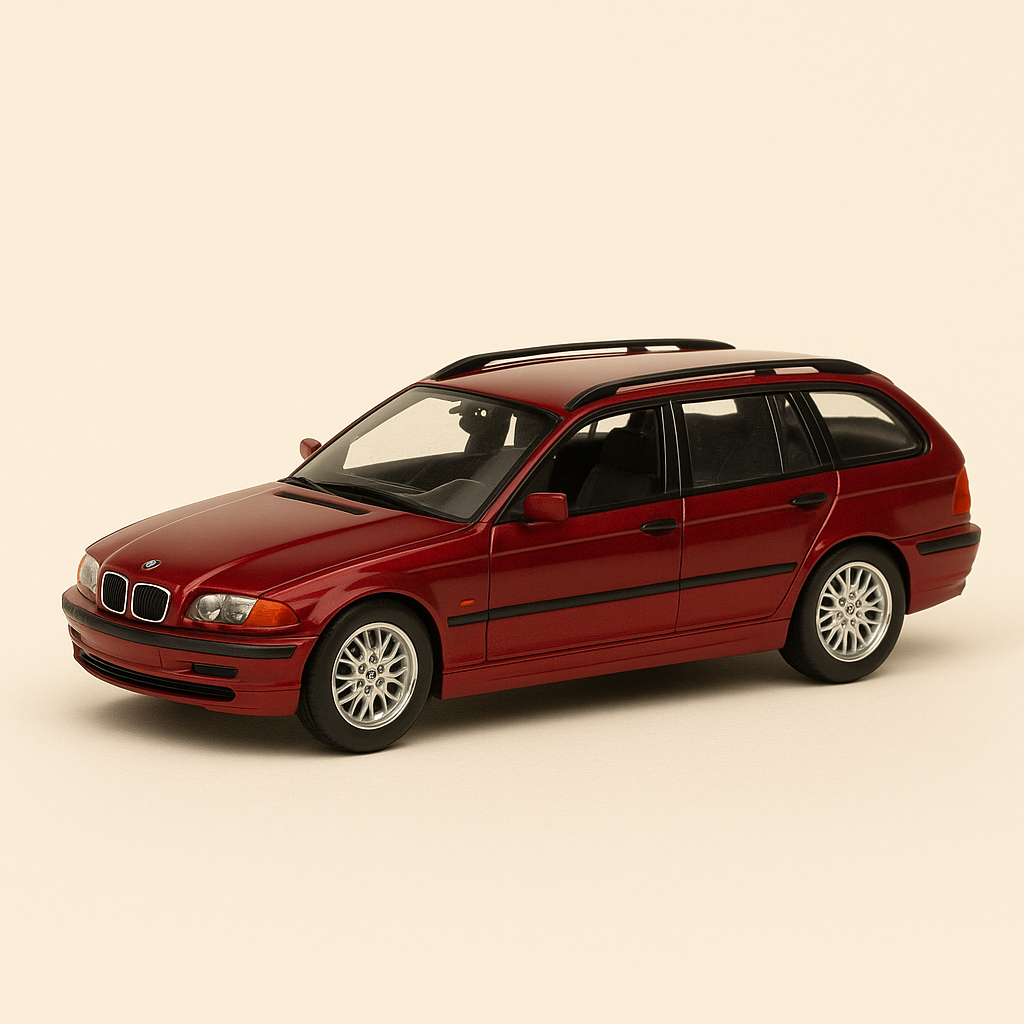 BMW 318i Touring bordeaux (schwaarz Vitrine)