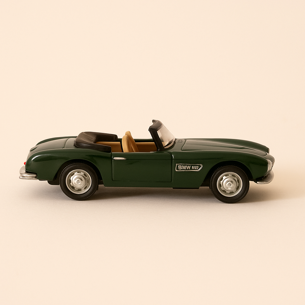 Photo professionnelle de la voiture miniature Bmw 507 Verte - Image clean haute qualité