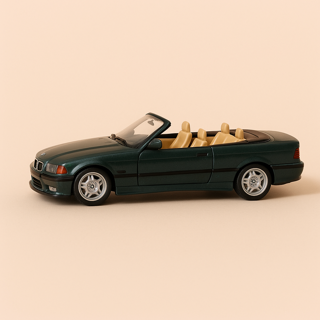 Grénge BMW M3 vun 1995 (Plexibox)