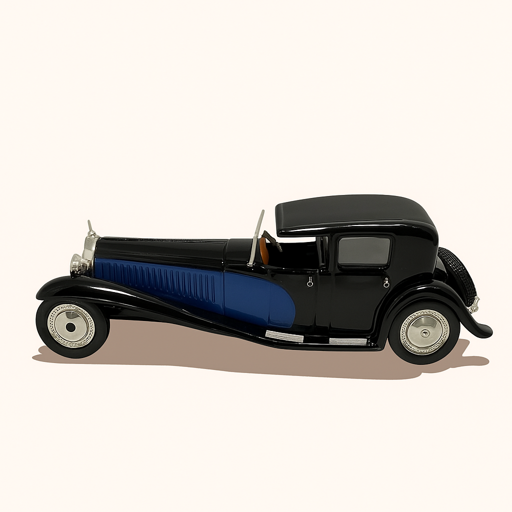 Bugatti Type 41 Royale del 1929 in nero e blu