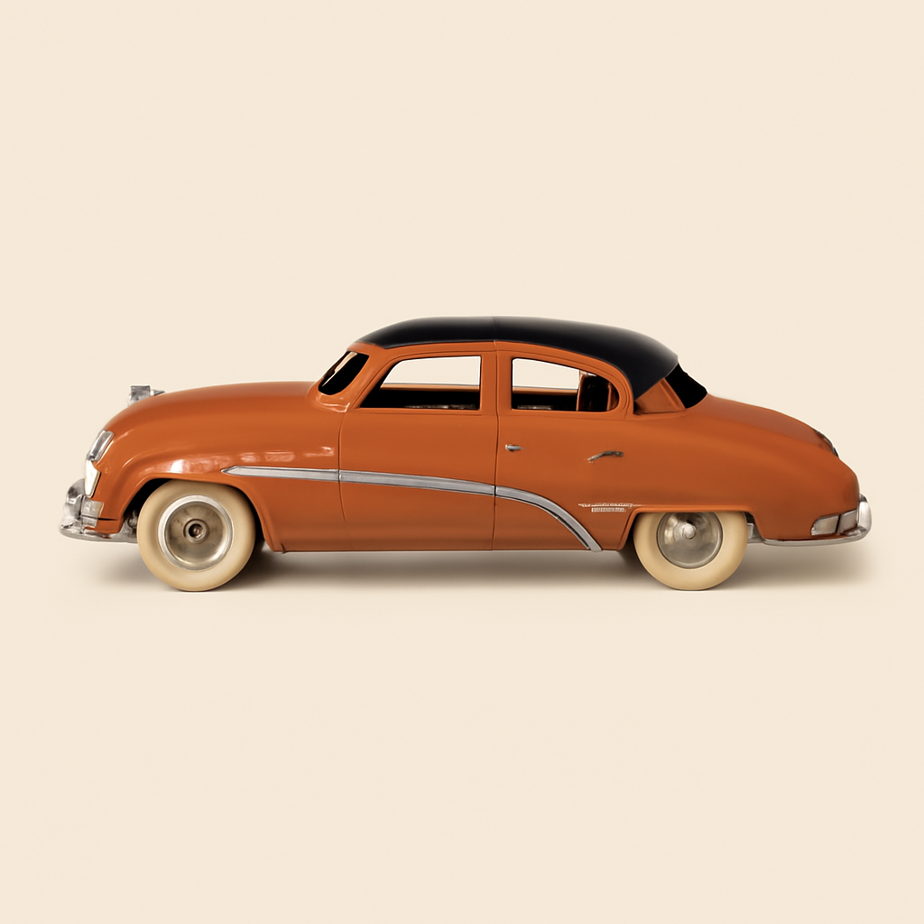 Buick Roadmaster rose saumoné? et toit noir Dinky-Toys (Editions Atlas) - N°24V