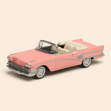 Photo professionnelle de la voiture miniature Buick Rose De 1958 City Cruiser Voiture Americaine - Image clean haute qualité